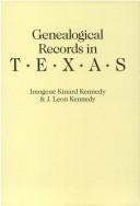 Genealogical records in Texas  Cover Image