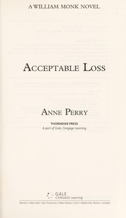 Acceptable loss a William Monk novel  Cover Image