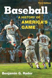 Baseball : a history of America's game  Cover Image