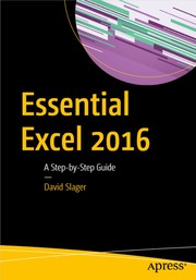 Essential Excel 2016 : a step-by-step guide  Cover Image