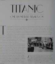 Titanic : the tragedy that shook the world one century later . Cover Image