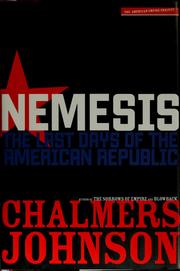 Nemesis : the last days of the American Republic  Cover Image