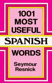 1001 most useful Spanish words  Cover Image