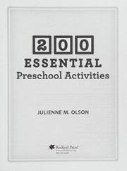 200 essential preschool activities  Cover Image
