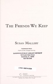 The friends we keep Cover Image